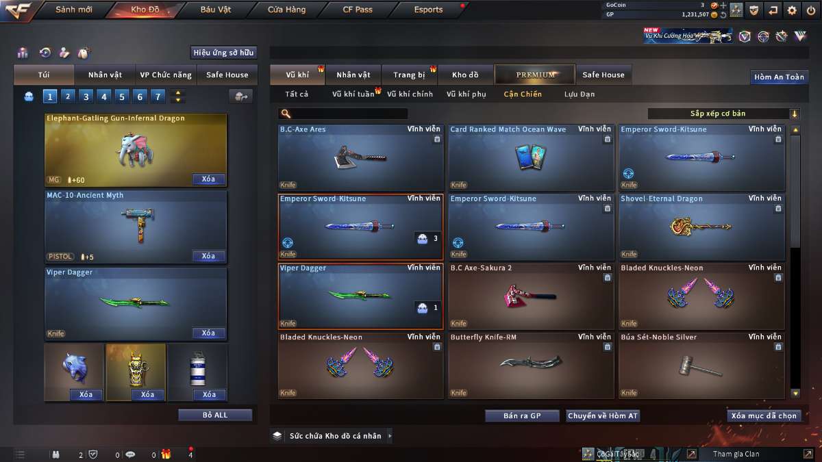 shop acc cf uy tin gia re